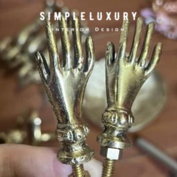 Brass Hand Knob - Picture 1 of 1